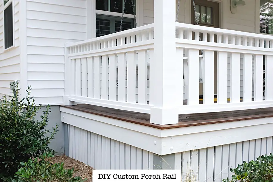 DIY Custom Porch Deck Rail Cottage Design | Simply Living NC