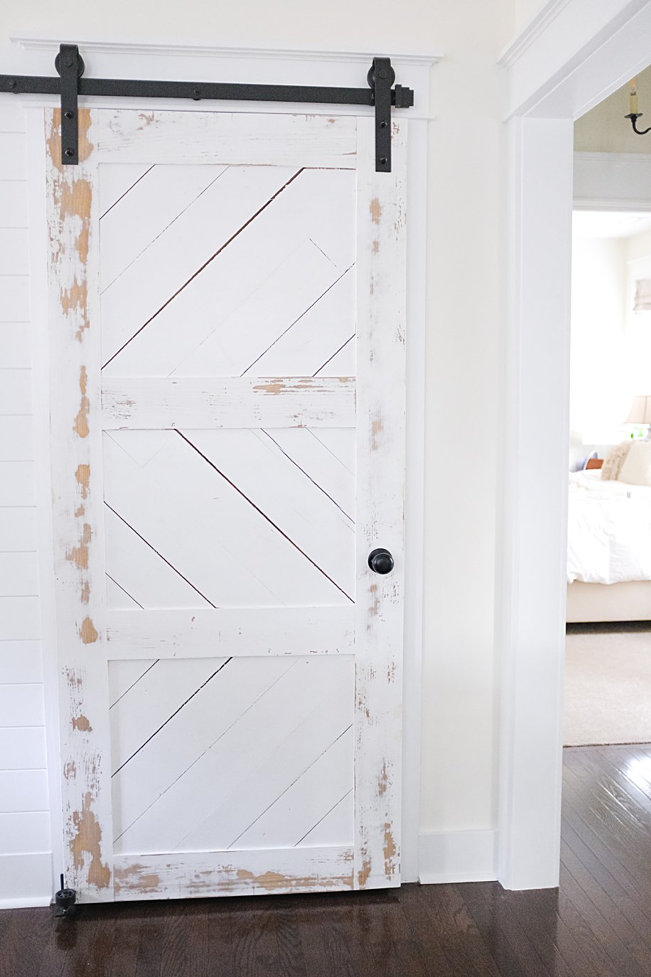 How to Install a Barn Door with this Hardware Kit with Optional Shiplap ...