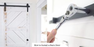 How to Install a Barn Door with this Hardware Kit | with Optional Shiplap Wall | Simply Living NC