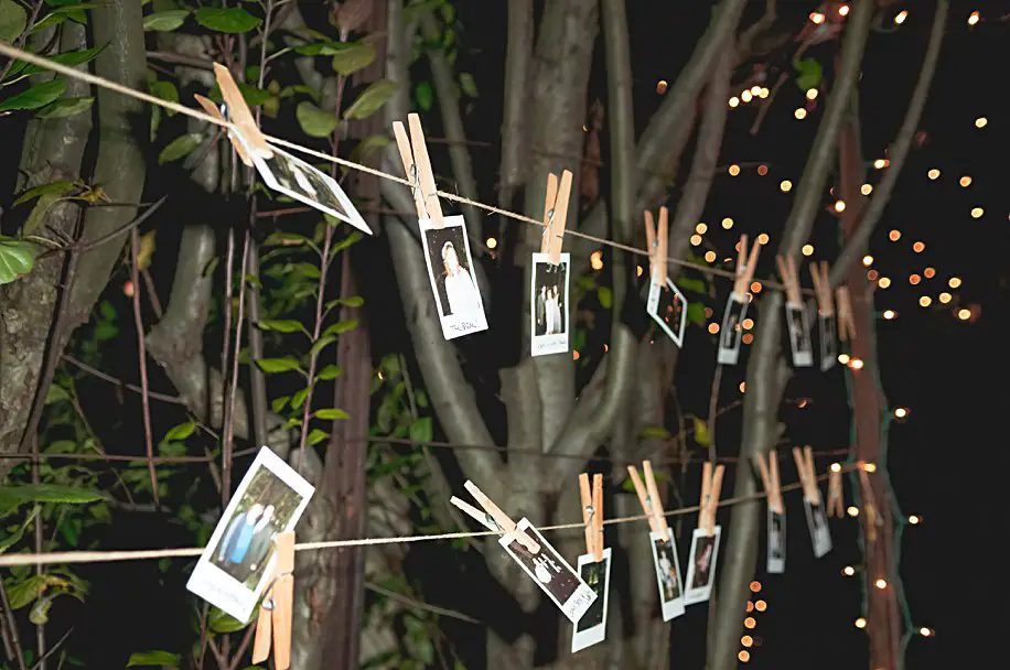 DIY alternative wedding photo booth fun guest book idea | Simply Living NC