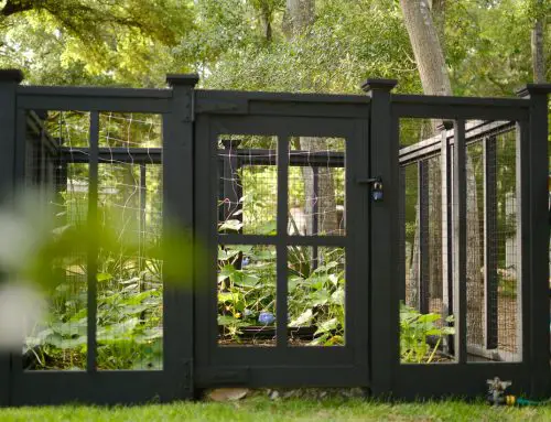 DIY Custom Vegetable Garden Fence; black cottage design