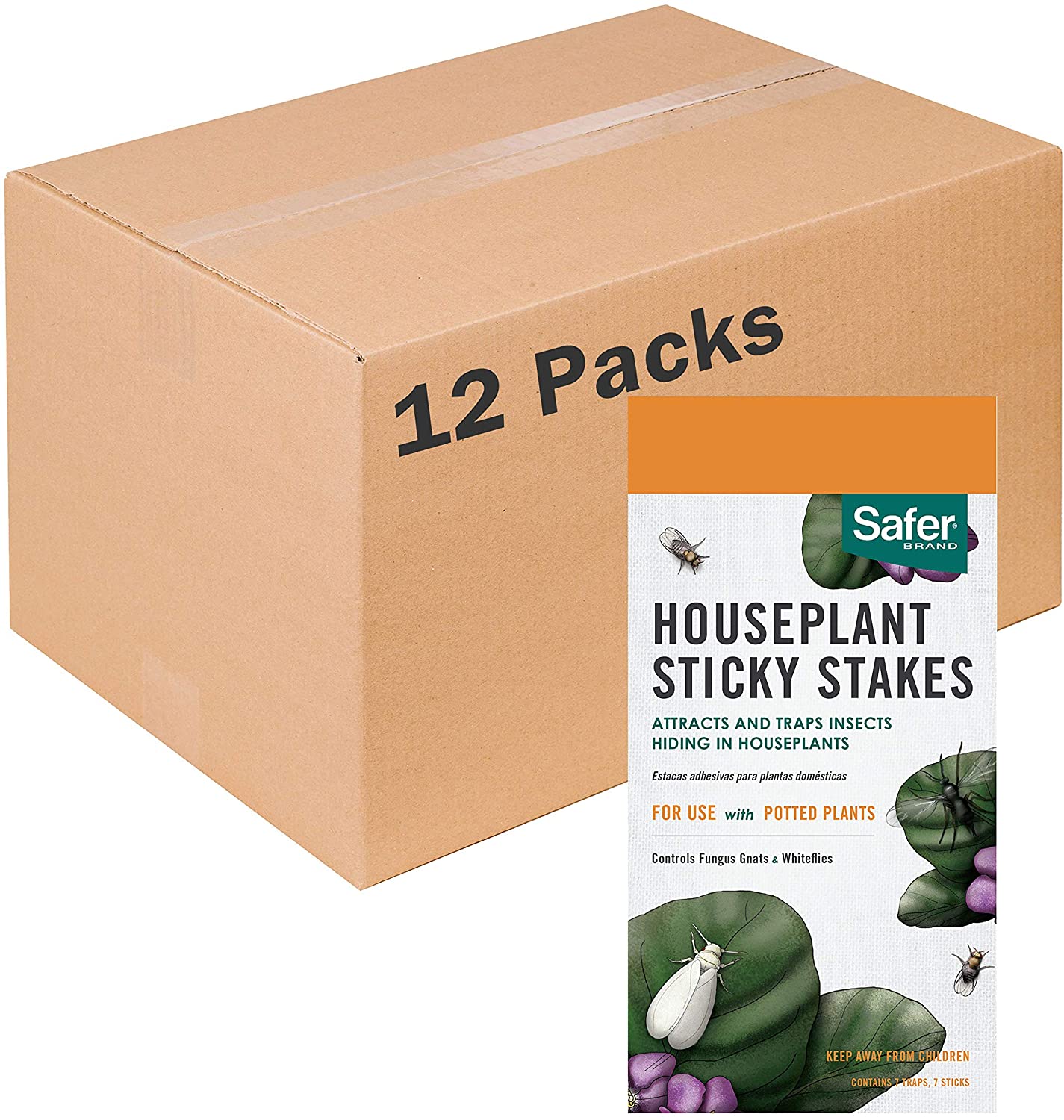 Safer Brand 5026 House Plant Sticky Stakes Simply Living NC